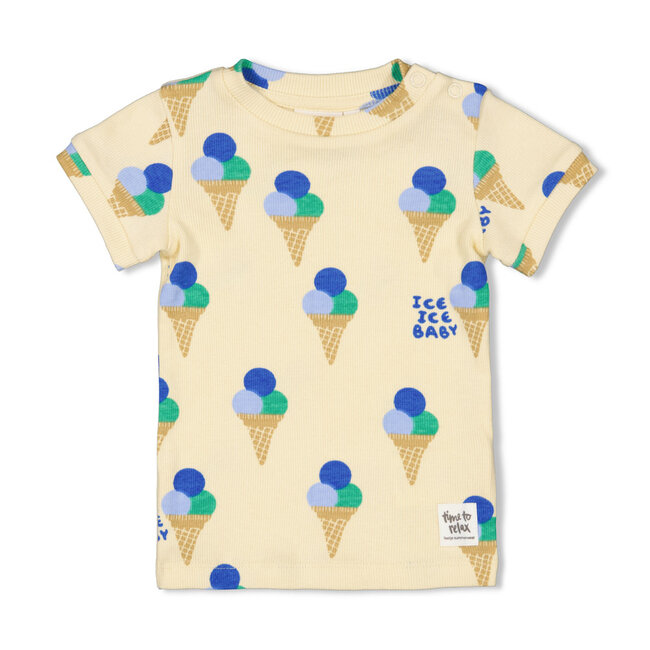 Feetje - Baby Shortama Zomer Pyjama Gino Gelato - Geel - Premium Summerwear