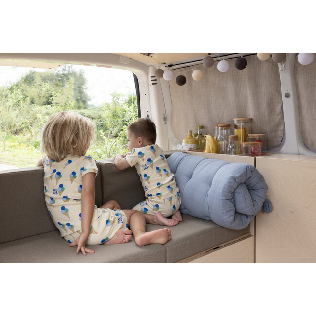 Feetje - Baby Shortama Zomer Pyjama Gino Gelato - Geel - Premium Summerwear