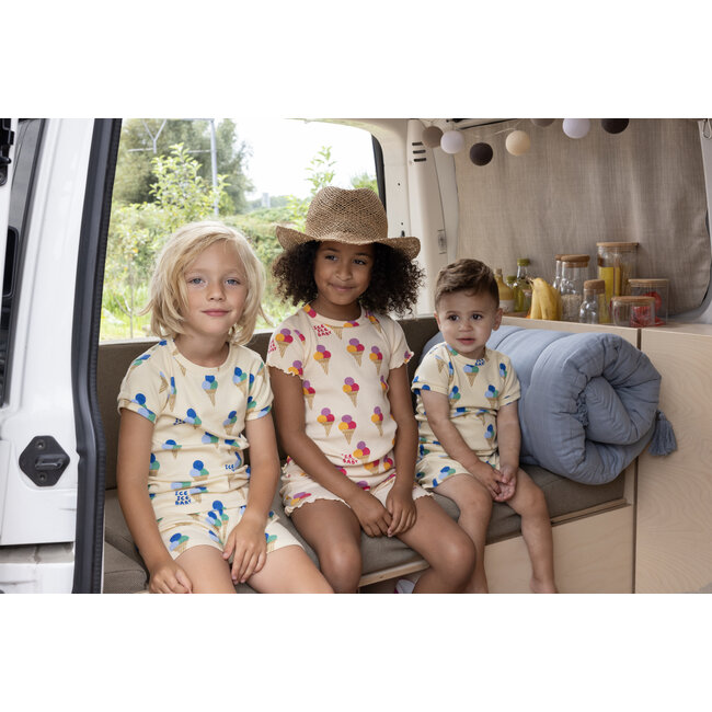 Feetje - Baby Shortama Zomer Pyjama Gino Gelato - Geel - Premium Summerwear