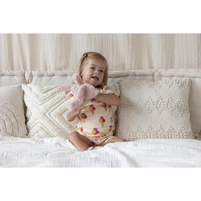 Feetje - Baby Shortama Zomer Pyjama Isa Icecream - Perzik - Premium Summerwear