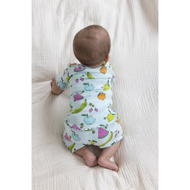 Feetje - Baby Shortama Zomer Pyjama Femmy Fruit - Mint - Premium Summerwear