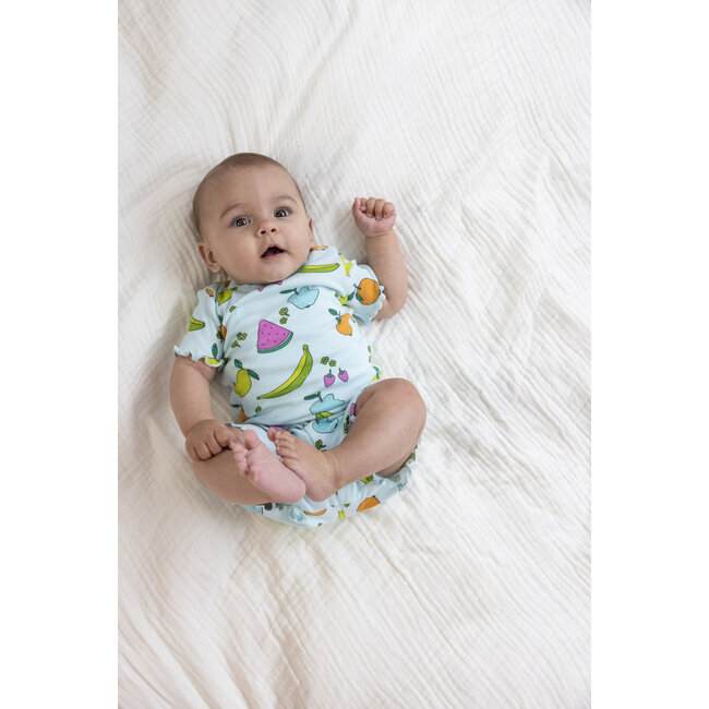 Feetje - Baby Shortama Zomer Pyjama Femmy Fruit - Mint - Premium Summerwear