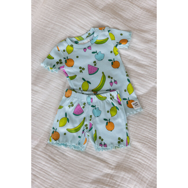 Feetje - Baby Shortama Zomer Pyjama Femmy Fruit - Mint - Premium Summerwear
