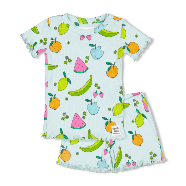 Feetje - Shortama Zomer Pyjama Femmy Fruit - Mint - Premium Summerwear