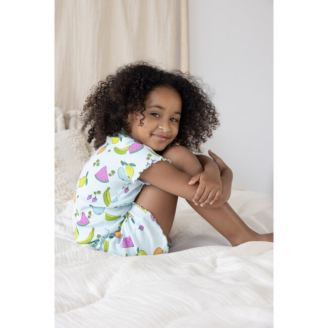 Feetje - Shortama Zomer Pyjama Femmy Fruit - Mint - Premium Summerwear
