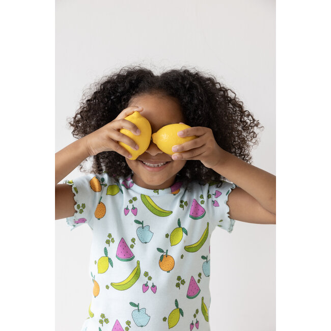 Feetje - Shortama Zomer Pyjama Femmy Fruit - Mint - Premium Summerwear