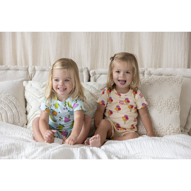 Feetje - Shortama Zomer Pyjama Femmy Fruit - Mint - Premium Summerwear