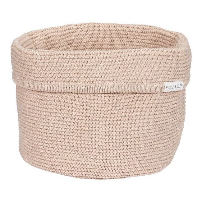 Little Dutch - Gebreide Opbermand Rond - Beige
