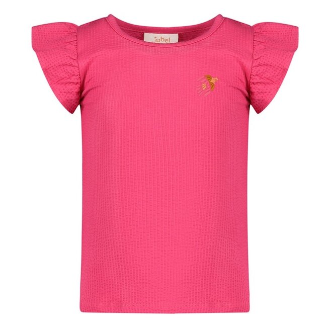Jubel - T-shirt Ruches Fuchsia - Samba Shake