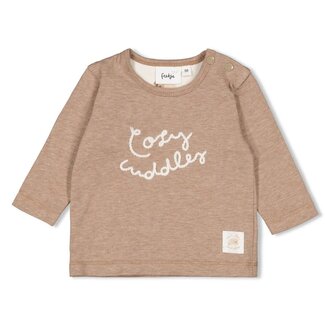 Feetje Feetje - Longsleeve Bruin Melange - Sleepy Sheepy