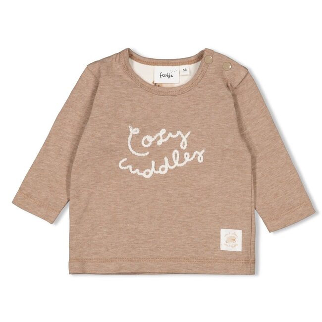 Feetje - Longsleeve Bruin Melange - Sleepy Sheepy