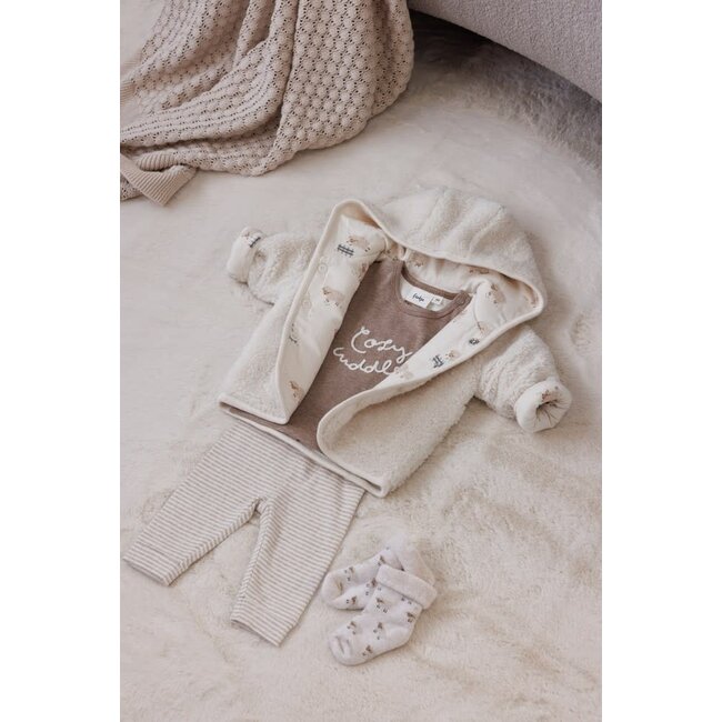 Feetje - Longsleeve Bruin Melange - Sleepy Sheepy