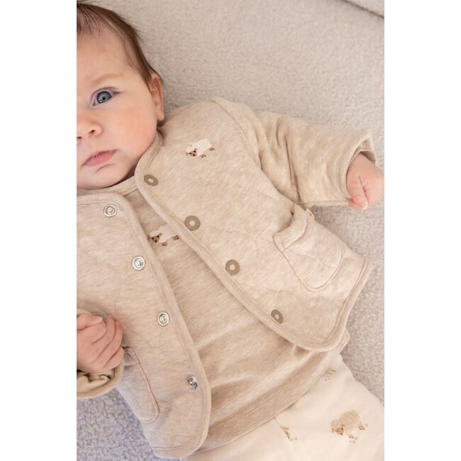 Feetje - Longsleeve Taupe Melange - Sleepy Sheepy