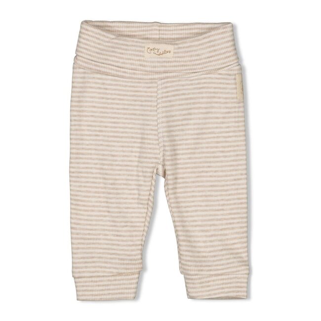 Feetje - Broek Rib met Streep Taupe Melange - Sleepy Sheepy