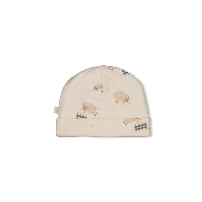 Feetje - Mutsje AOP Creme - Sleepy Sheepy