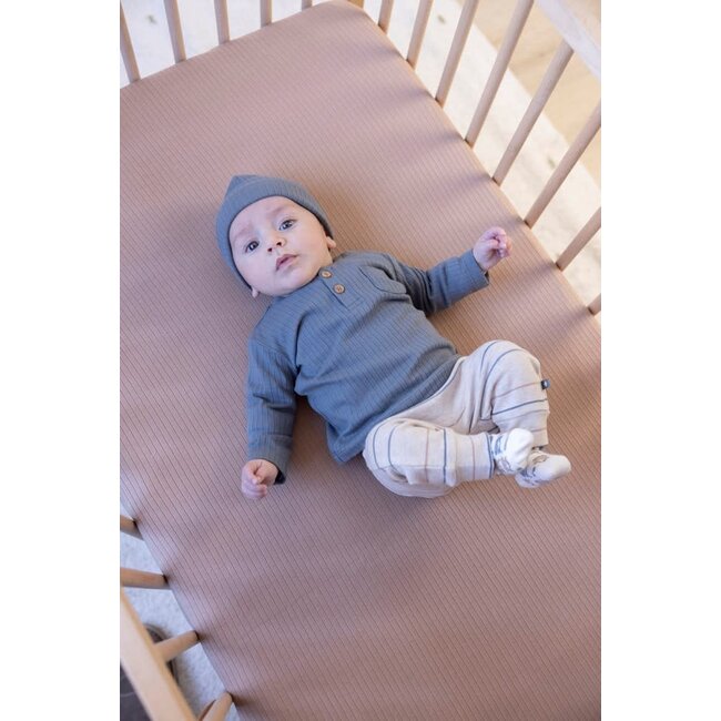 Feetje - Longsleeve Rib Blauw - Howdy