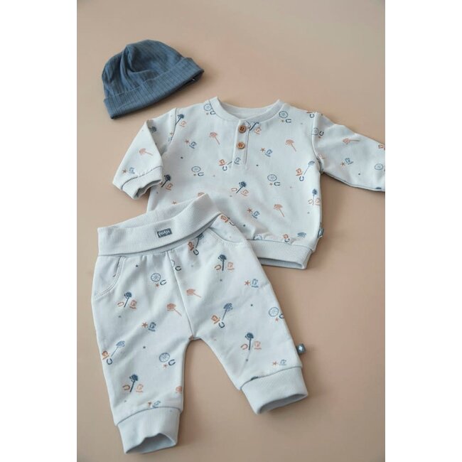 Feetje - Mutsje Rib Blauw - Howdy