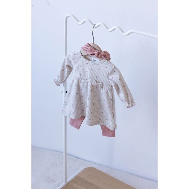 Feetje - Jurk AOP Lichtroze - Morning Sun