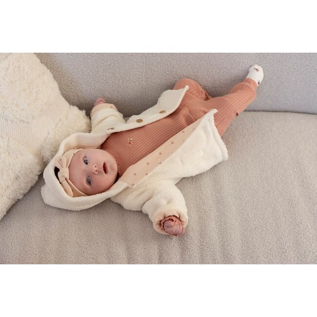 Feetje - Teddy Jasje met Capuchon Offwhite - Morning Sun