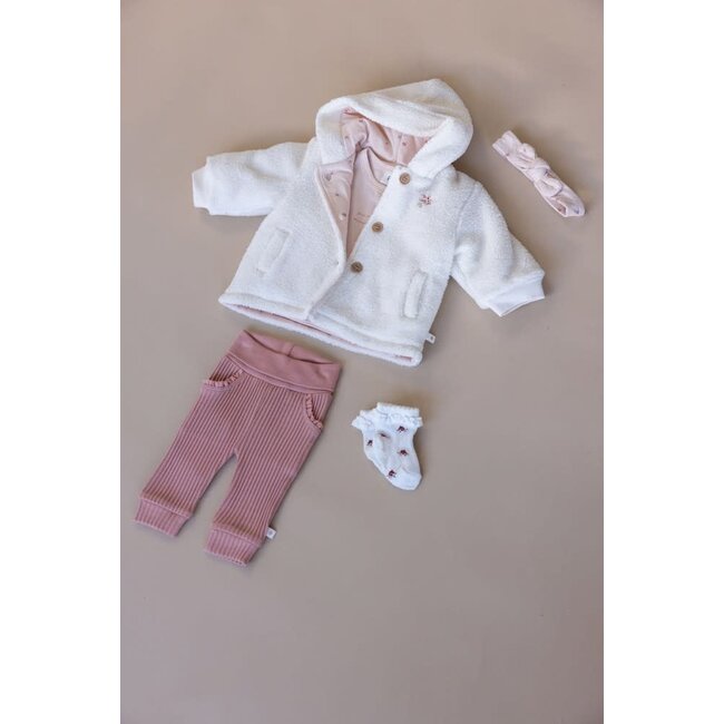 Feetje - Teddy Jasje met Capuchon Offwhite - Morning Sun