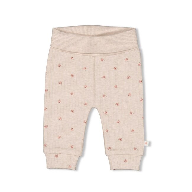 Feetje - Broek Rib AOP Taupe Melange - Morning Sun