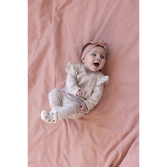 Feetje - Broek Rib AOP Taupe Melange - Morning Sun