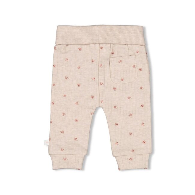 Feetje - Broek Rib AOP Taupe Melange - Morning Sun