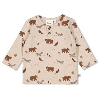 Feetje Feetje - Longsleeve AOP Taupe Melange - Wild World