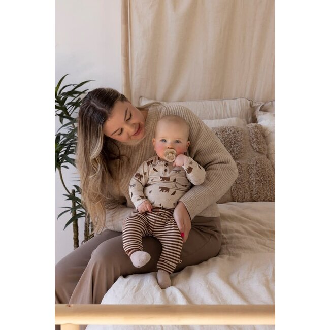 Feetje - Longsleeve AOP Taupe Melange - Wild World