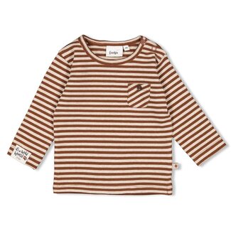 Feetje Feetje - Longsleeve Streep Bruin - Wild World