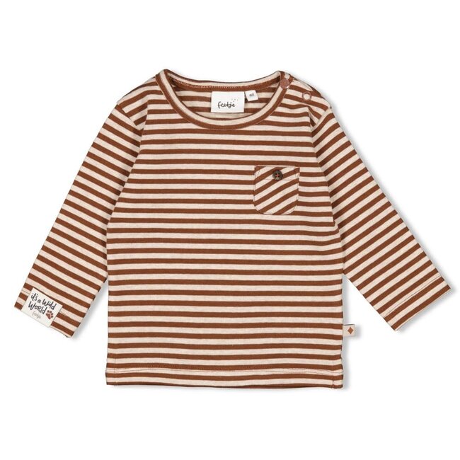 Feetje - Longsleeve Streep Bruin - Wild World