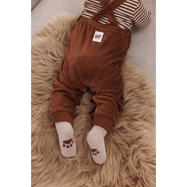 Feetje - Tuinbroek Velours Rib Bruin - Wild World