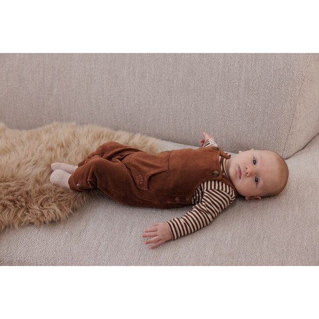 Feetje - Tuinbroek Velours Rib Bruin - Wild World