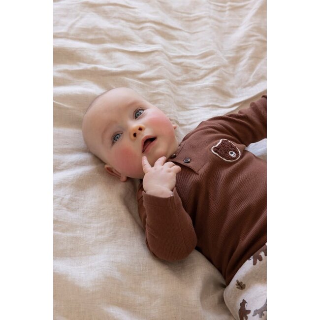 Feetje - Broek AOP Taupe Melange - Wild World