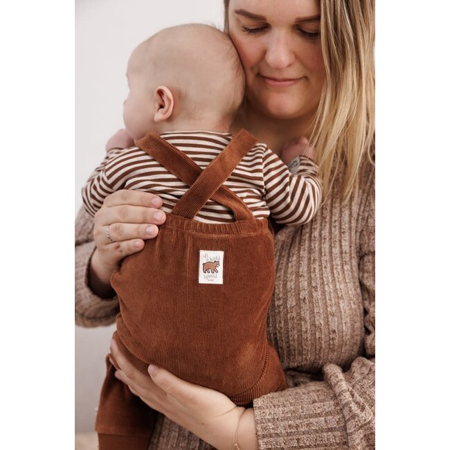 Feetje - Tuinbroek Velours Rib Bruin - Wild World