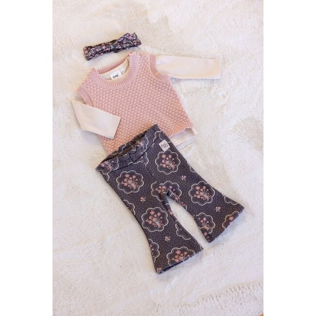 Feetje - Spencer Gebreid Roze - Woodland Bloom