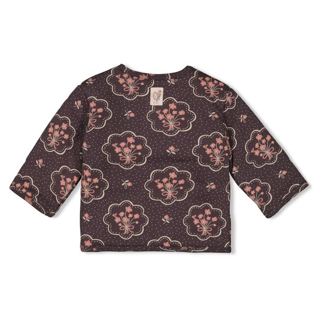 Feetje - Jasje AOP Antraciet - Woodland Bloom