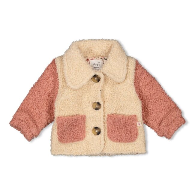 Feetje - Bouclé Jasje Offwhite - Woodland Bloom