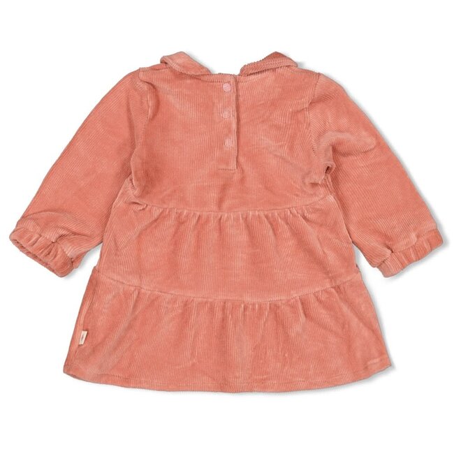 Feetje - Jurk Velours Rib Mauve - Woodland Bloom