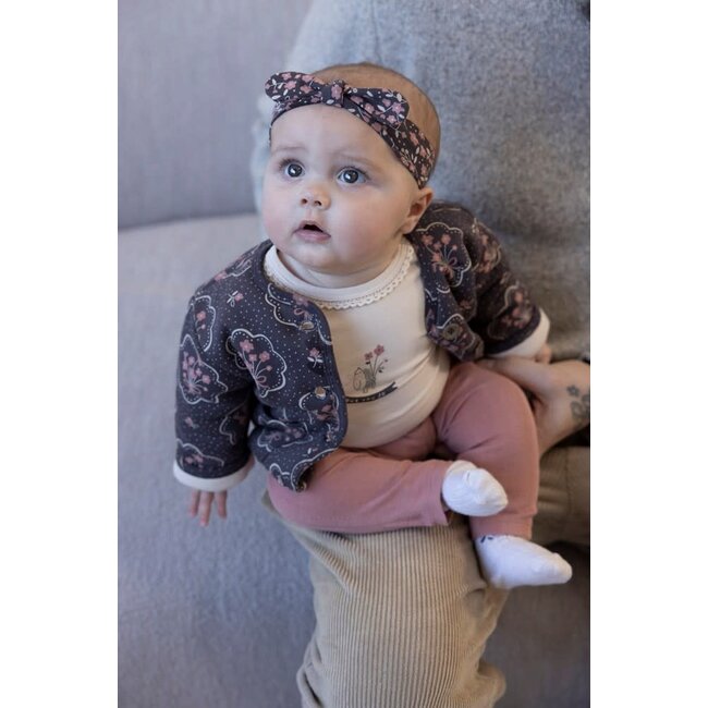 Feetje - Legging Pointelle Rib Mauve - Woodland Bloom