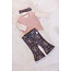 Feetje - Flare Broek AOP Antraciet - Woodland Bloom