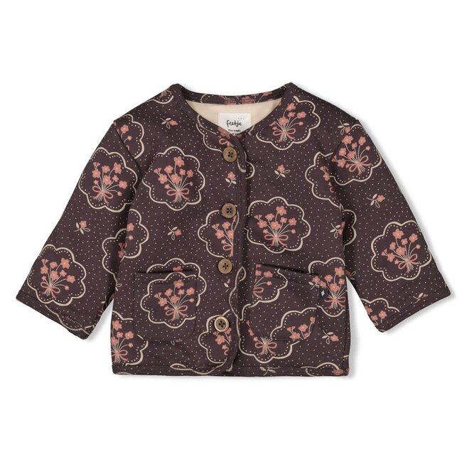 Feetje - Jasje AOP Antraciet - Woodland Bloom