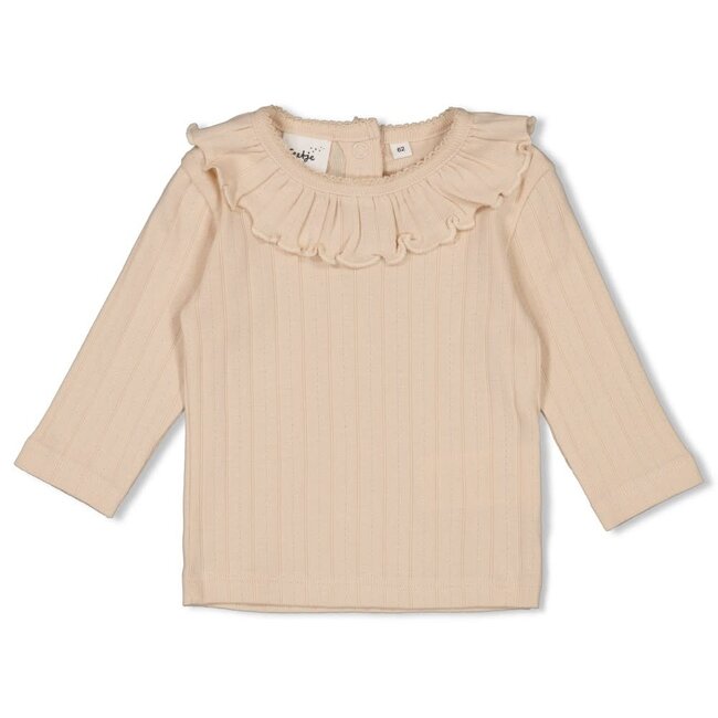 Feetje - Longsleeve Pointelle Rib Offwhite - Woodland Bloom