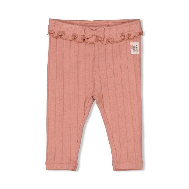 Feetje - Legging Pointelle Rib Mauve - Woodland Bloom