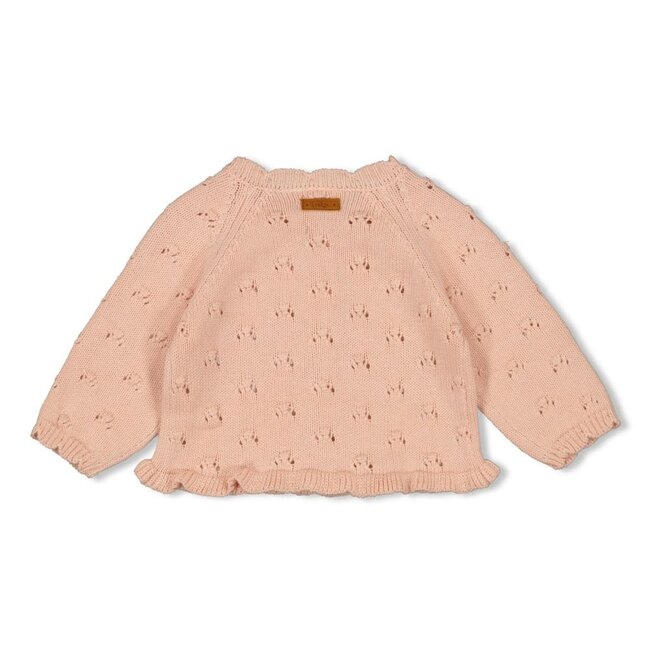 Feetje - Vestje Gebreid Lichtroze - Morning Sun