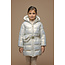 Le Chic - Long Coat + Furry Bag Bodhi - Silver Shadow