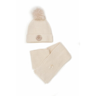 Le Chic Le Chic - Hat & Scarf Set Robya & Rebya - Warm Winter White