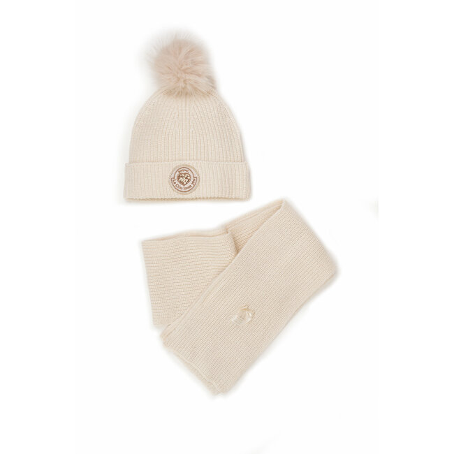 Le Chic - Hat & Scarf Set Robya & Rebya - Warm Winter White