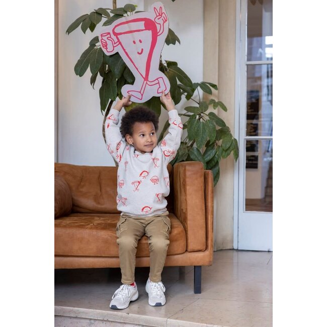 Sturdy - Sweater AOP Offwhite Melange - Couch Club