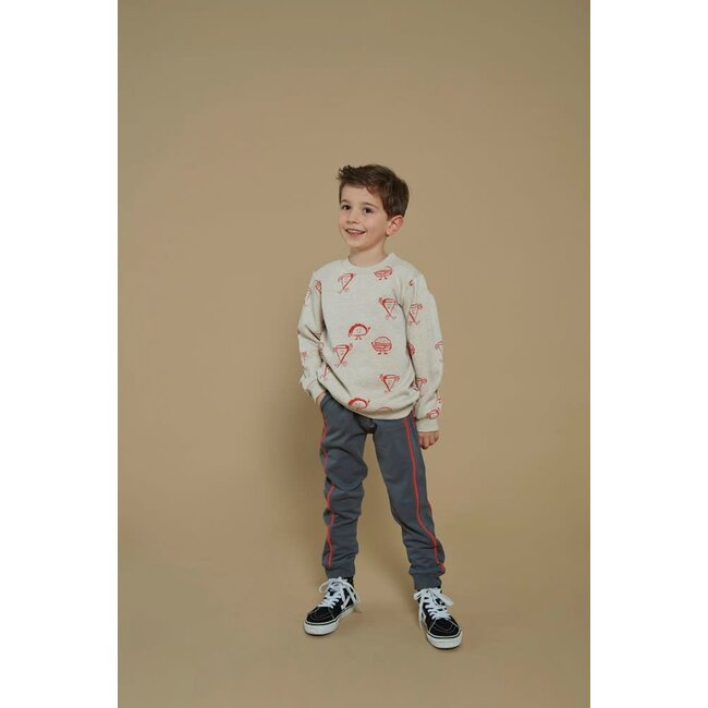 Sturdy - Sweater AOP Offwhite Melange - Couch Club